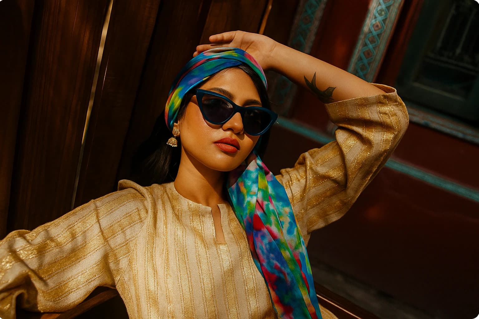 Models showcasing luxury fashion styles